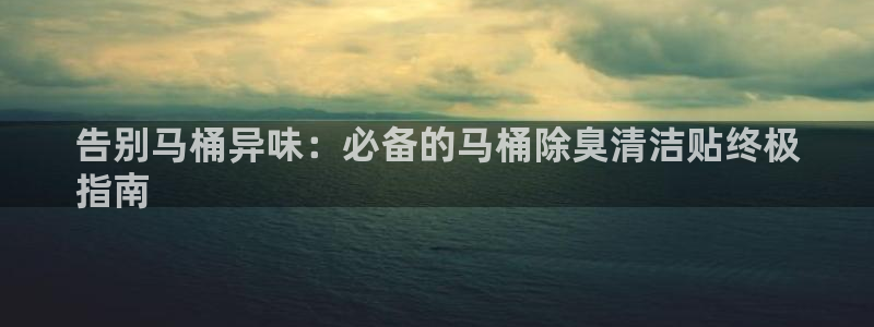凯时平台登录：告别马桶异味：必备的马桶除臭清洁贴终极
指
