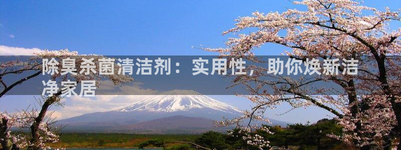 尊龙凯时产品种类：除臭杀菌清洁剂：实用性，助你焕新洁
净